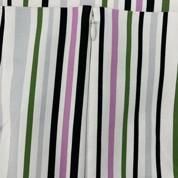 Ann Taylor Factory Multicolor Striped Pencil Skirt Size 8 Career Work Business - Picture 3 of 6